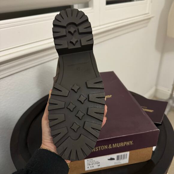 NEW Johnston & Murphy Alice Fringe Mules Slip On Suede Leather Dark Brown 8.5 - Picture 7 of 9